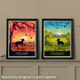 Whippet Or Greyhound Limited Edition Beach Sunset Gift Print, thumbnail 9 of 9