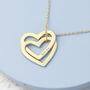 Personalised Entwined Hearts Necklace, thumbnail 2 of 12