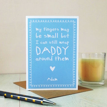 My Fingers May Be Small But… Cute Daddy Card, 3 of 6