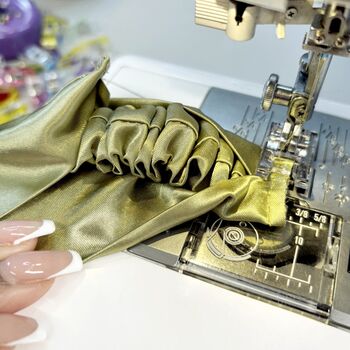 Three Pack Mixed Satin Scrunchie And Headband Set, 6 of 12