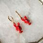 Red Lobster Hoop Earrings, thumbnail 4 of 6