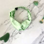 Mulberry Silk Twisted Turban Headband In Matcha Green, thumbnail 1 of 3