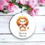 Personalised Cute Lion Love Heart Hand, thumbnail 1 of 2