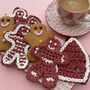 Gingerbread Biscuit Christmas Crochet Kit, thumbnail 3 of 8