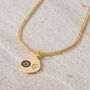 Personalised Boho Initial And Birthstone Necklace, thumbnail 1 of 2