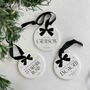 First Christmas Engaged Personalised Christmas Bauble, thumbnail 10 of 10