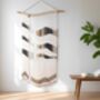 Large Macrame Wall Hanging: 'Dunes' Brown Ombre Fiber Art, thumbnail 3 of 7