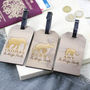 Personalised Elephant Family Luggage Tags Travel Gift, thumbnail 1 of 4