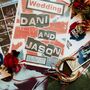 Personalised Britpop Oasis Themed Lucky Wedding Horseshoe Gift, thumbnail 3 of 6
