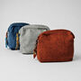 Fair Trade Cotton Lined Washbag Recycled Sari Zip Tie, thumbnail 1 of 8
