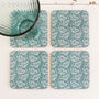 Set Of Four Cow Parsley Coasters, thumbnail 2 of 3
