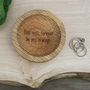 Personalised Carved Oak Engraved Jewellery Dish, thumbnail 2 of 5