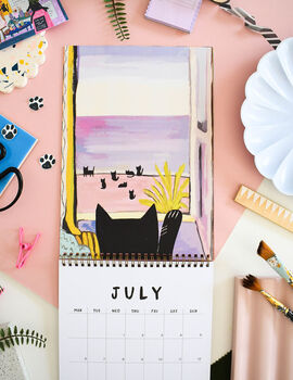 2026 Cats In Art Wall Calendar, 3 of 6