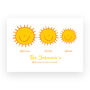 Personalised Family Print Happy Suns Doodle Print, thumbnail 6 of 6