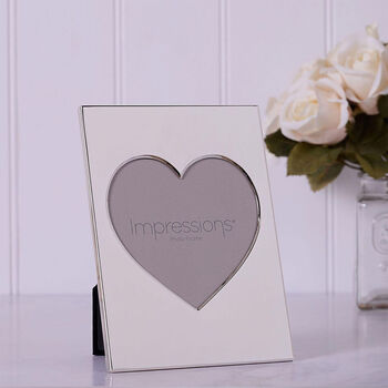 Personalised Heart Aperture Photo Frame – 5x5, 2 of 5