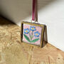 Forget Me Not Hand Embroidered Framed Keepsake, thumbnail 3 of 5