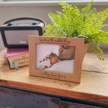 Personalised New Baby Photo Frame Mother's Day Gift, 4 of 9