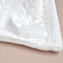 Personalised New Born Baby Blanket With Bow, thumbnail 4 of 8