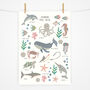 Under The Sea Fact Sheet Childrens Print, thumbnail 1 of 6