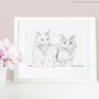 Personalised Cat Line Drawing, thumbnail 2 of 11