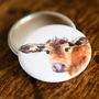 Inky Cow Pocket Compact Mirror, thumbnail 3 of 4