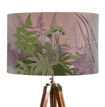 Hedgerow Blush, Pink And Green Floral Lampshade, 3 of 9