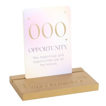 Angel Number Affirmation Cards With Wooden Stand, 2 of 6