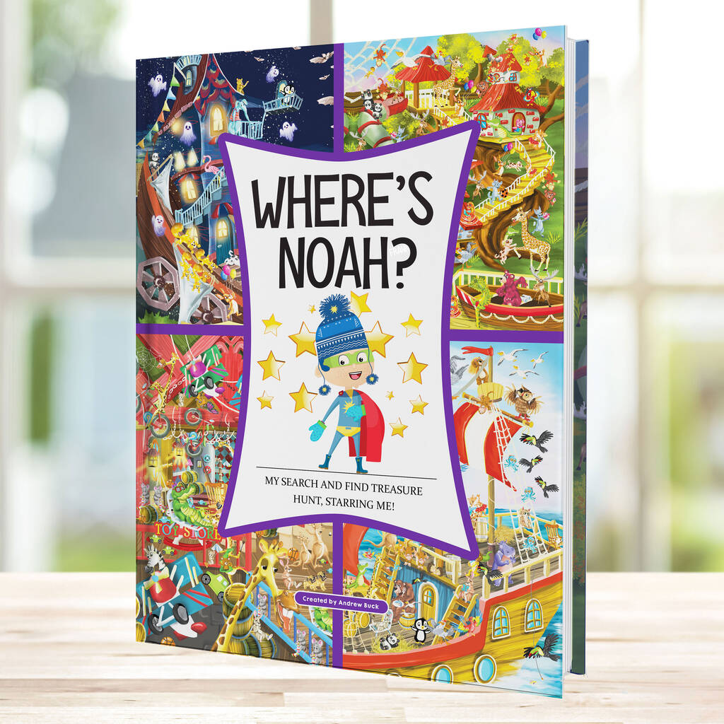 Personalised Kid's Book 'Where's Name' Find Yourself, 1 of 10