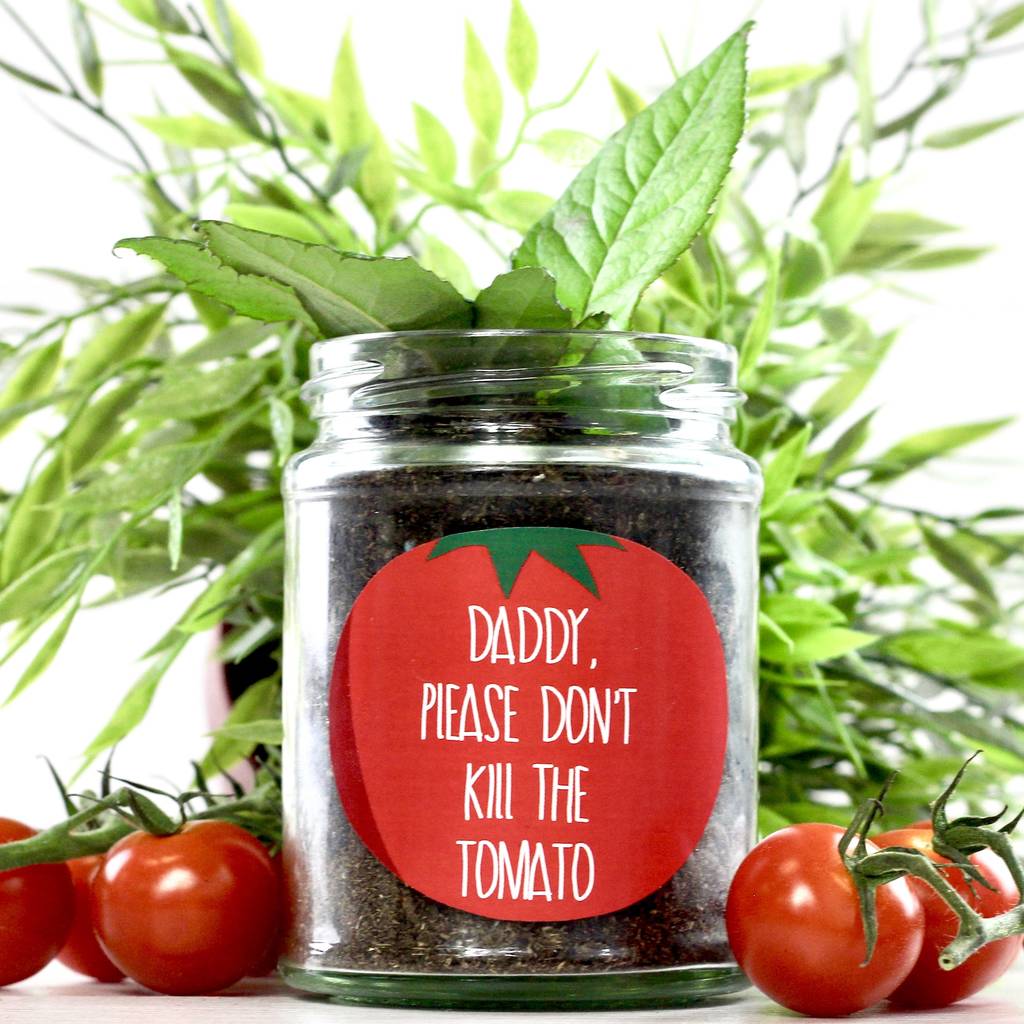 Personalised 'don't Kill Me' Cherry Tomato Grow Jars By Be Ecycle