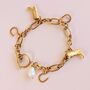 Western Cowboy Boot Gold Plated Charm Bracelet, thumbnail 5 of 9