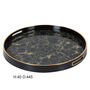 Mottled Effect Tray In Indigo And Gold, thumbnail 4 of 4