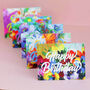 Box Of Five Different Coloured Botanical Birthday Cards, thumbnail 5 of 9