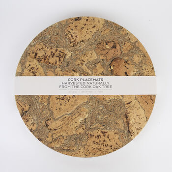 Natural Cork Placemats | Round, 3 of 7