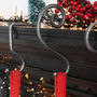 Forged Iron Christmas Stocking Spiral Hook, thumbnail 1 of 3