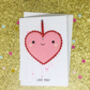 Keepsake Handmade Loveheart Decoration Card, thumbnail 1 of 3