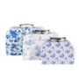 Personalised Set Of Three Blue Floral Suitcases, thumbnail 4 of 7
