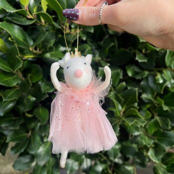 Christmas Fairy Mouse In Tutu Dress Decoration, 4 of 7