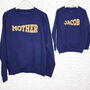 Mother And Child Sweatshirts. Personalised And Stamped, thumbnail 3 of 3
