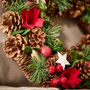 Stars And Roses Indoor Christmas Wreath, thumbnail 5 of 5