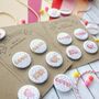 Love Themed Badges, Pack Of Four, thumbnail 12 of 12