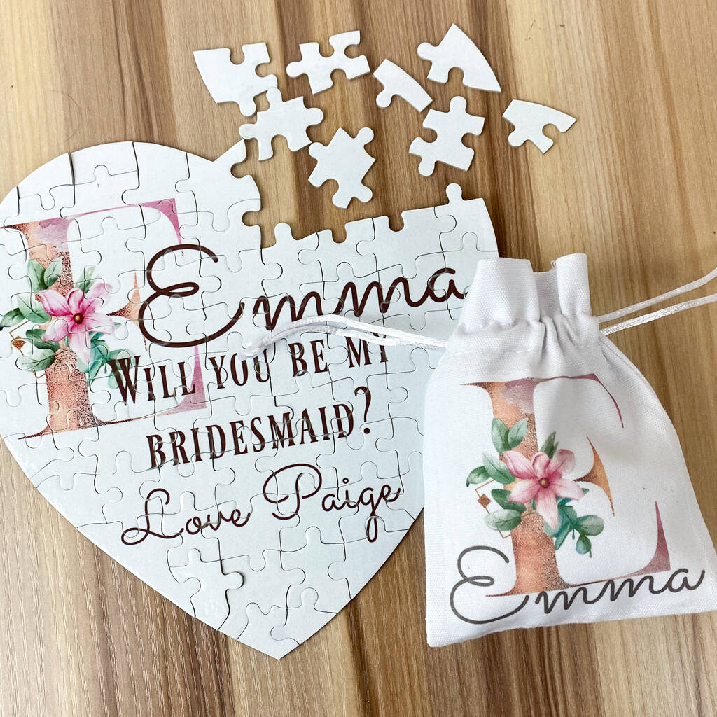 Personalised Bridesmaid Proposal Puzzle, 1 of 3