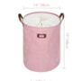 19'' Pink Laundry Hamper Basket With Lid, thumbnail 4 of 5