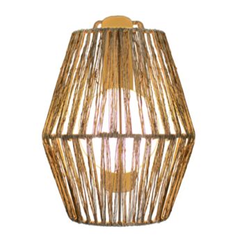 LED Outdoor Rattan Wall Lantern, 3 of 5