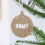 Personalised Metallic Christmas Bauble Decoration, thumbnail 1 of 5