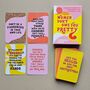 'Women Don't Owe You Pretty' 50 Self Discovery Cards, thumbnail 1 of 4