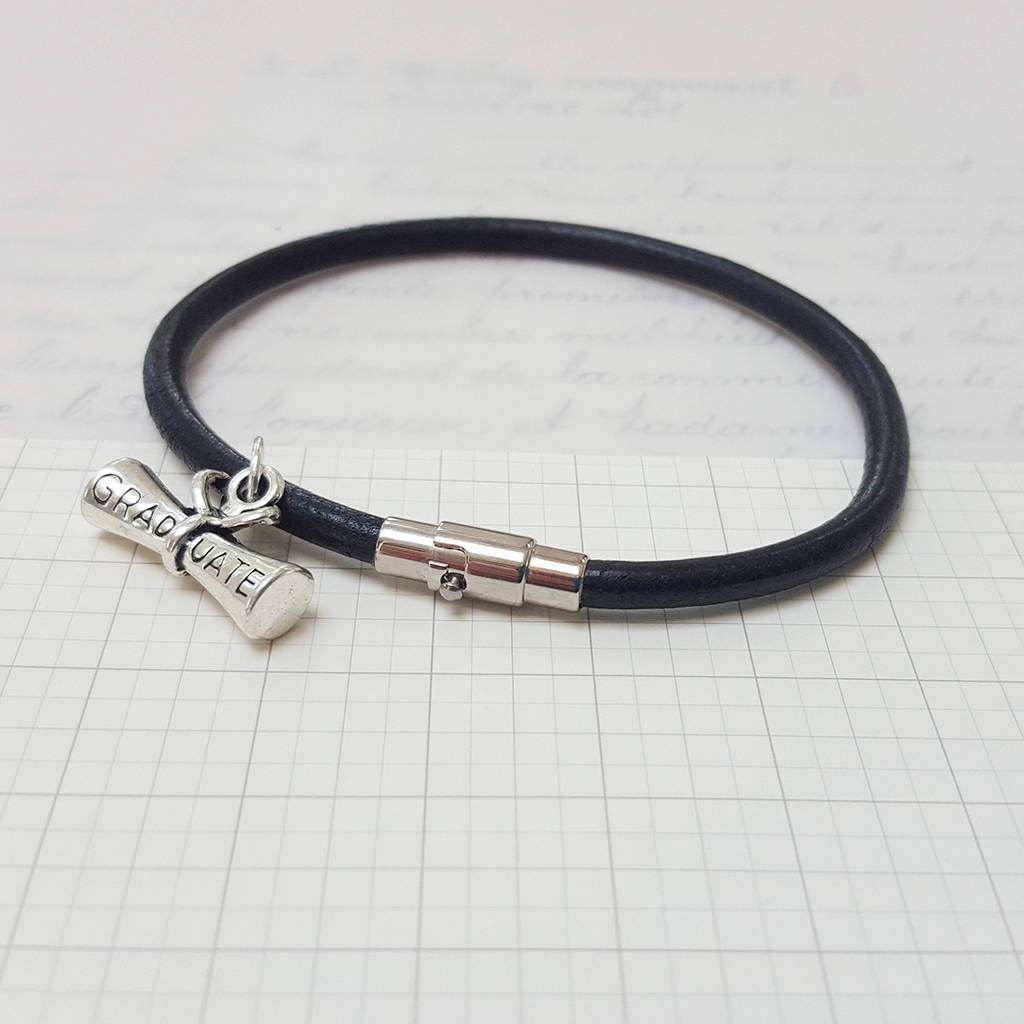 Leather Graduation Bracelet By Zamsoe | notonthehighstreet.com