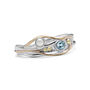 Sterling Silver Pearl And Blue Topaz Ring, thumbnail 7 of 8