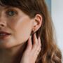 Toniná 14k Gold Vermeil Stud Earrings, thumbnail 7 of 7