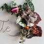 Hellebore And Wildflower Faux Floral Wire Name Sign, thumbnail 5 of 10