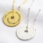 Engraved Message Of Affirmation Ring Necklace, thumbnail 2 of 12